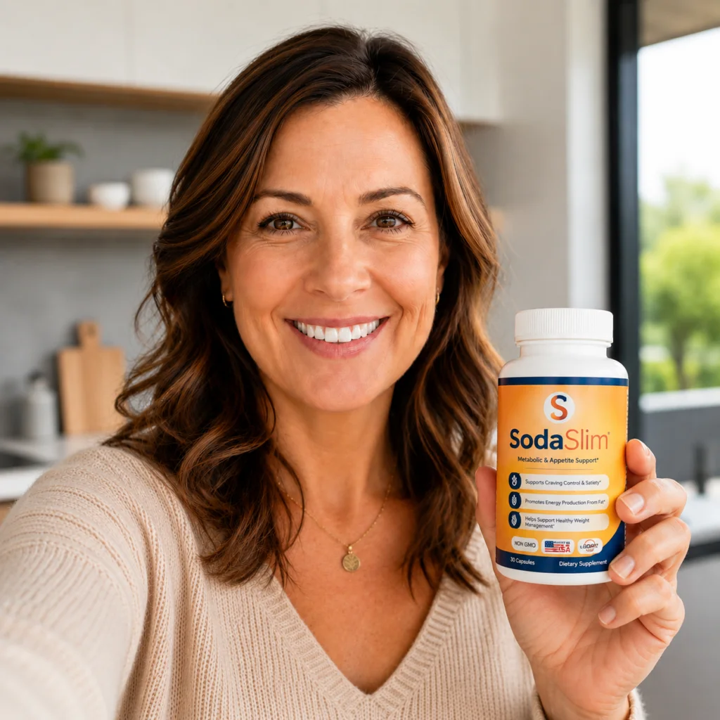 Charlotte M. holding SodaSlim